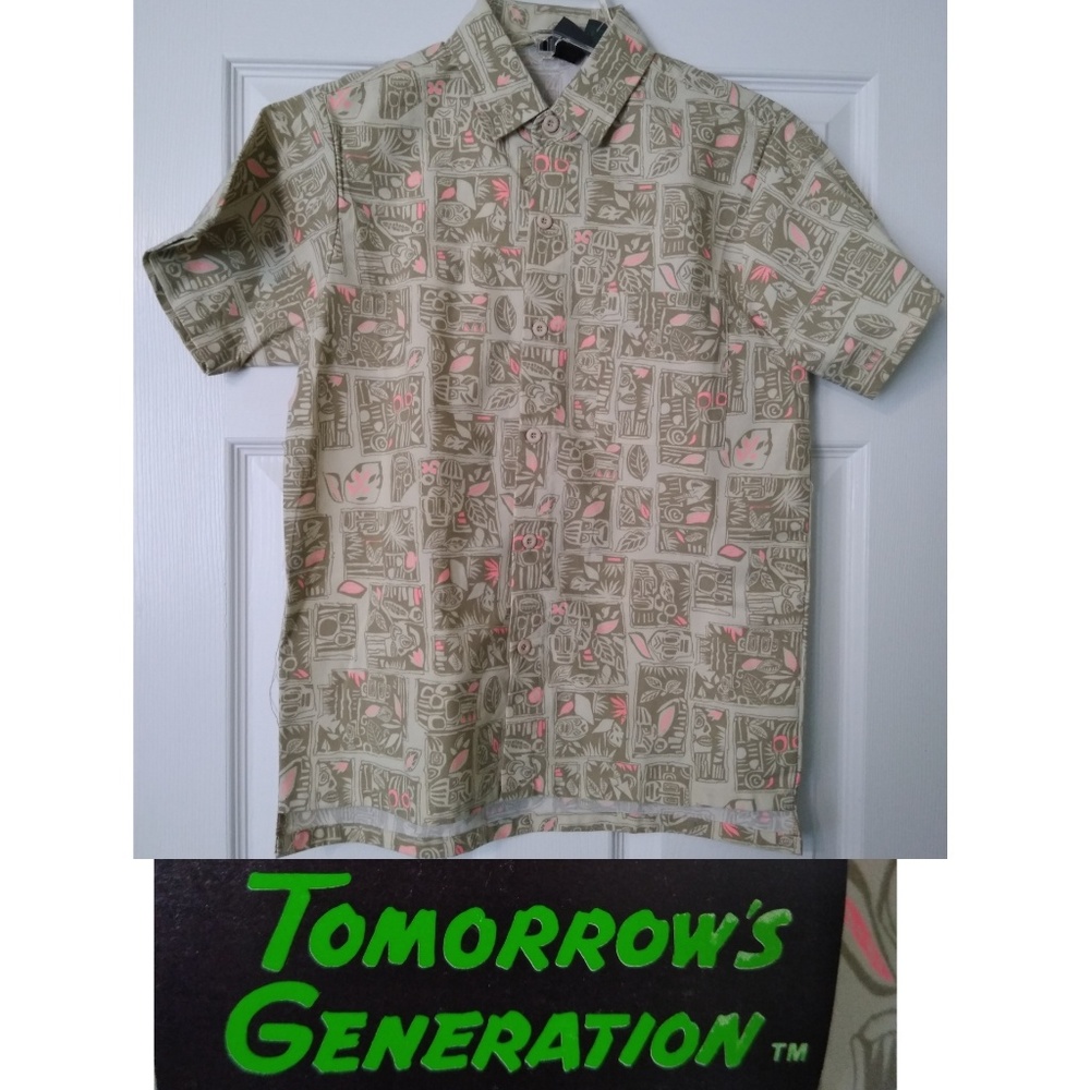 🆕 Vintage boys button down size medium shirt